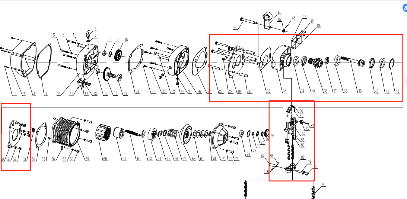 HHBB Electric chain hoist and 4